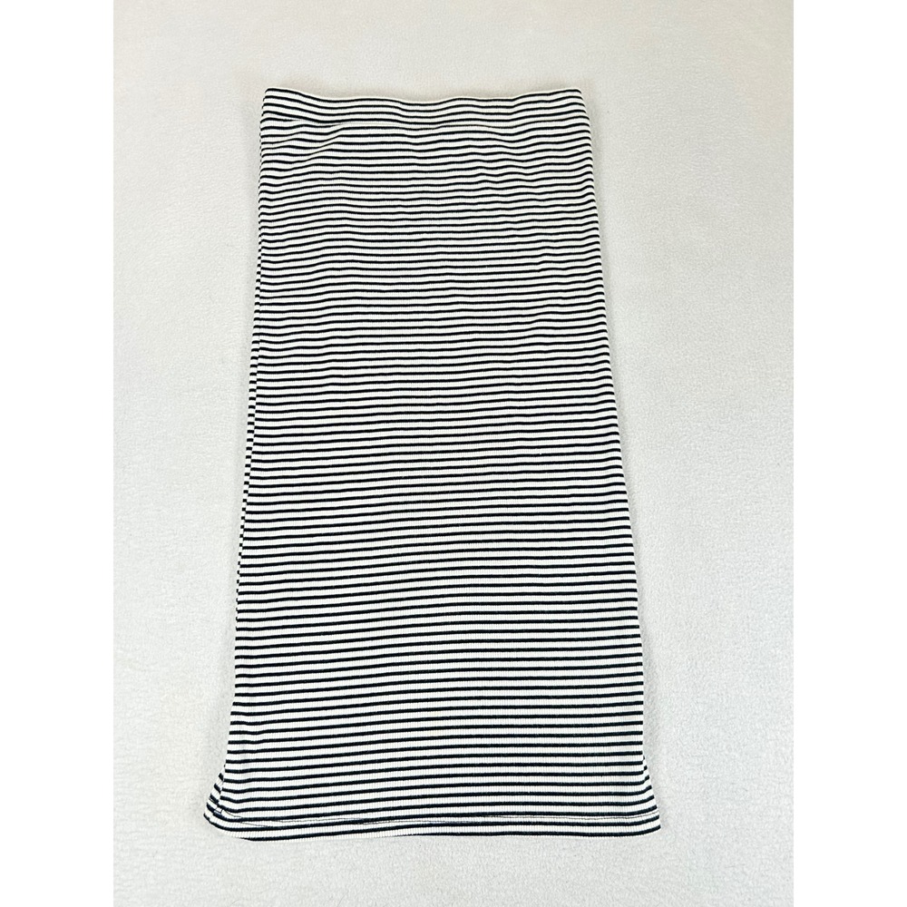 Kurious Tube Top Kids Small Black White Striped Nautical Casual KB4885